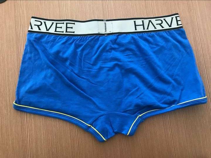 OEM Customer Jacquard LOGO Blue Men's Trunk With U Front Rise